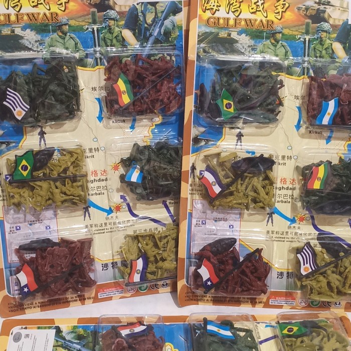 Mainan Tentara Plastik 6 Negara / Mainan Anak Murah