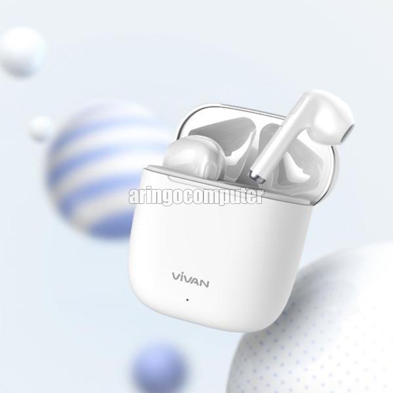 Headset VIVAN Earphone TWS Bluetooth Liberty T220 WHITE