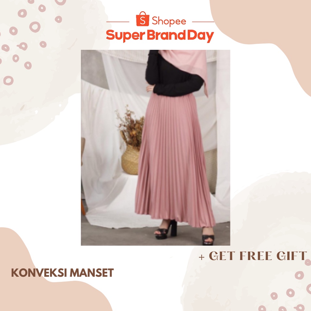 ROK PLISKET PREMIUM ROK PLISKET MAYUNG HYGET REMPEL MUSLIMAH MURAH/PROMO/DISKON