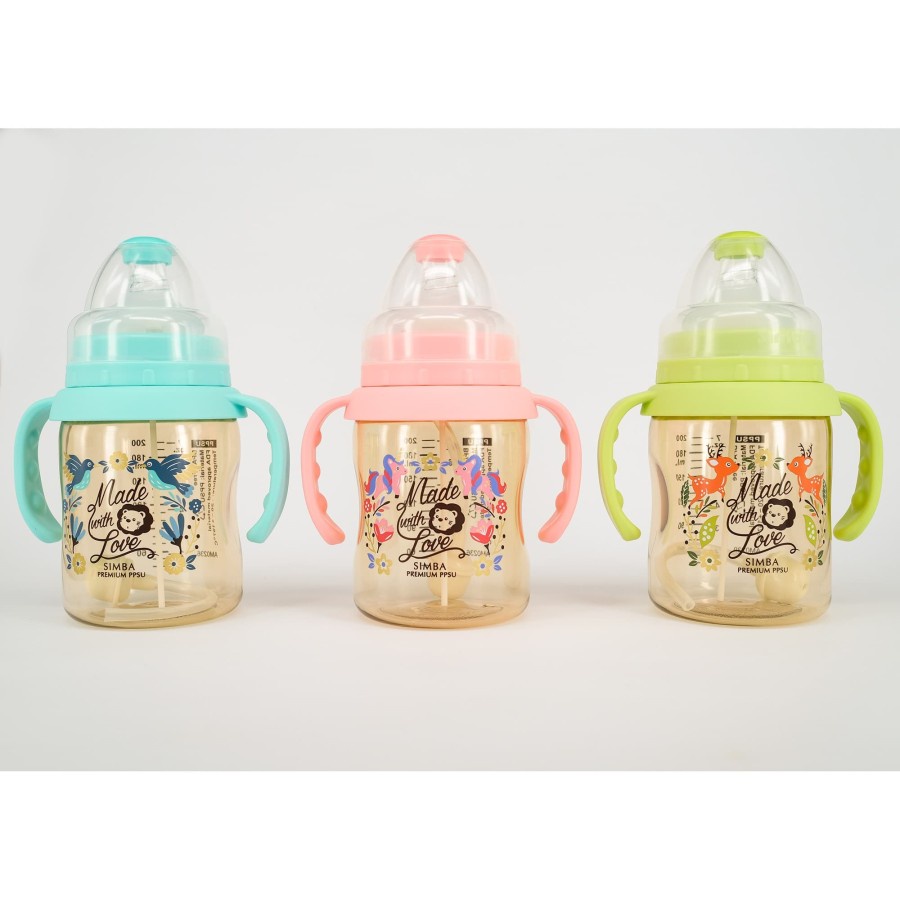 SIMBA Dorothy Wonderland PPSU Wide Neck Feeding Bottle + Handle