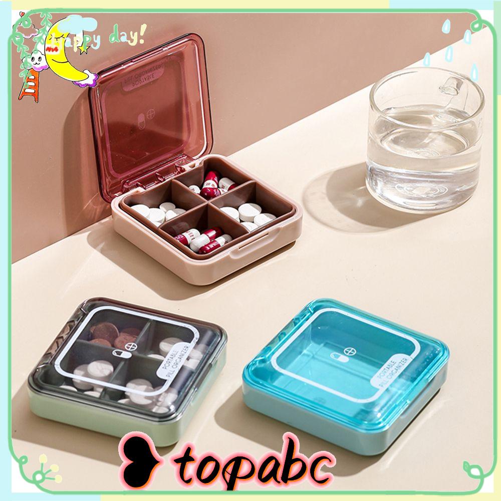 Top Pill Box Portable Penyimpanan Satu Minggu Outdoor