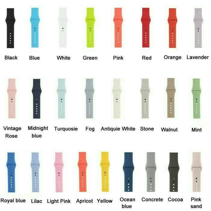 Apple Watch iWatch 38mm / 40mm / 41mm / 42mm / 44mm / 45mm / 49mm ULTRA Sport Strap Band  rubber series 1 - 8 / SE