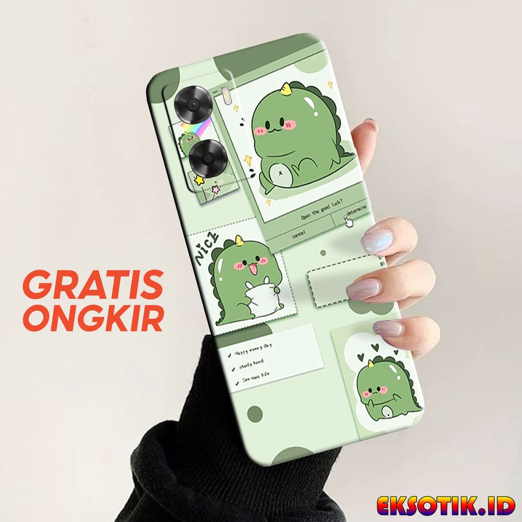 Case Oppo A57 2022 - Eksotik.id - Casing Oppo A57 2022 - Case Dino Lucu - Skin Handphone - Silikon O