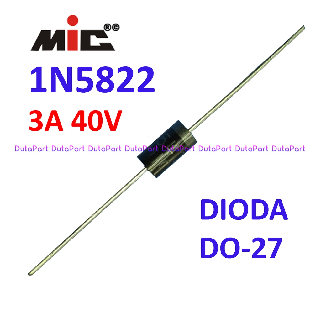 1N5822 1N 5822 3A 40V MIC Schottky Barrier Rectifier Dioda Diode