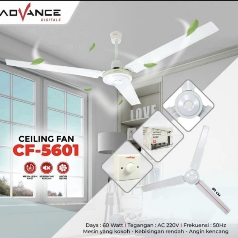 ADVANCE CEILING FAN KIPAS PALAPON 56" CF-5601