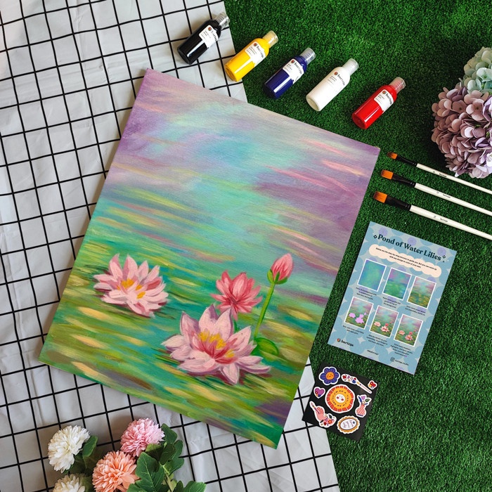 PAINTING SET - LUKISAN BUNGA TERATAI