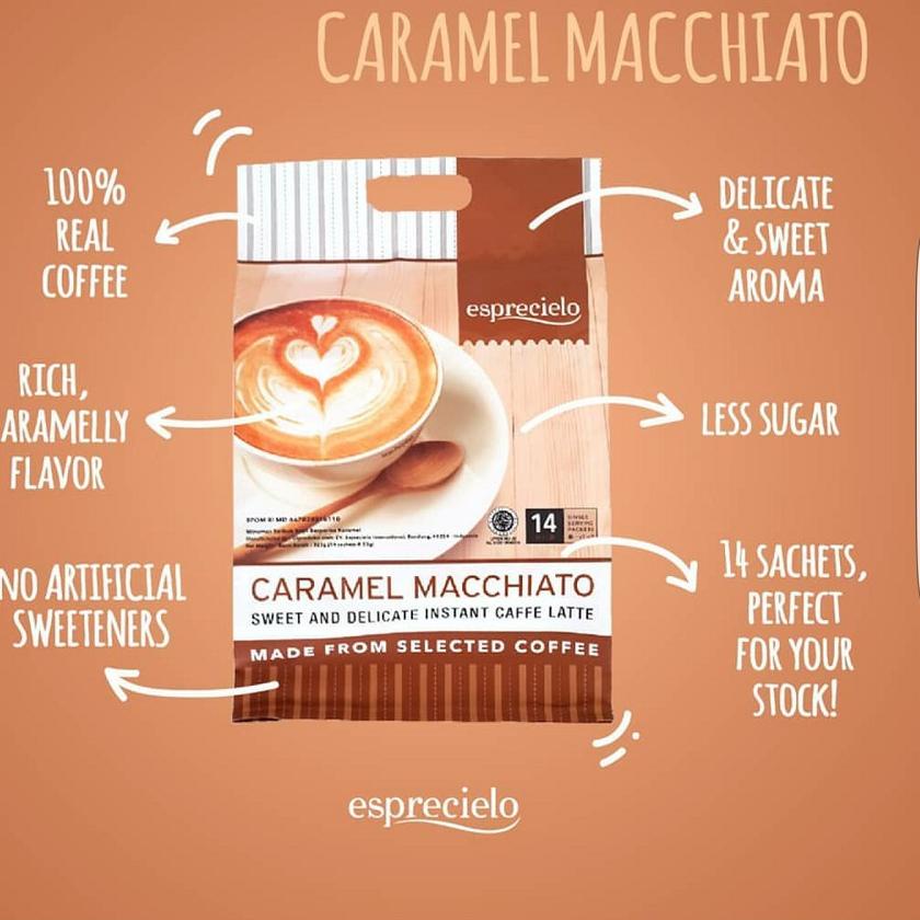 

((I-8-8 ➸> Esprecielo Caramel Macchiato Ecobag ( 14 Sachet ) proses cepat