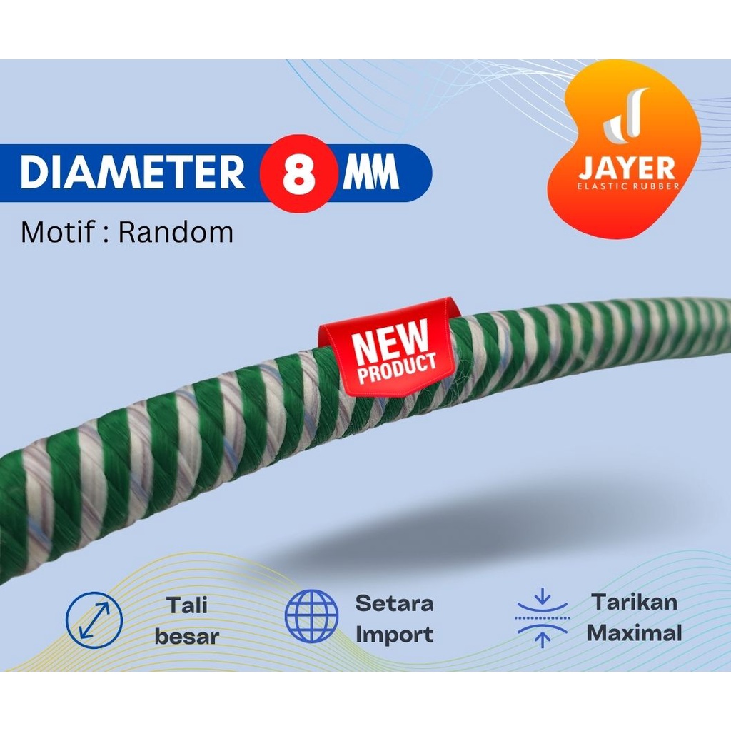 Tali karet pengikat barang motor Super LONG  JUMBO 5 Meter Spesial Produk