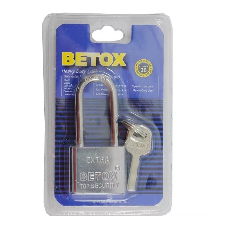 Gembok BETOX Stainless Steel Silver 30MM Panjang - Gembok Rumah koper - YS Shop