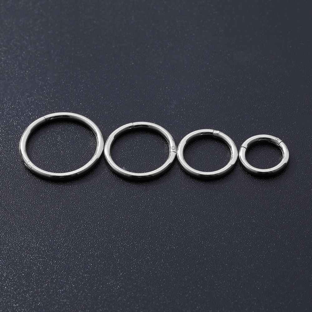 4pcs/lot Tragus Helix Keong Daith Telinga Bibir Septum Tindik Hidung Stud Rings 3warna Stainless Steel Set Tindik Hidung