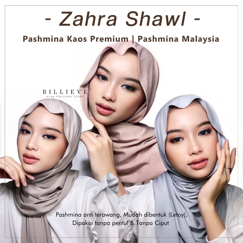 Pashmina Kaos Rayon Import Premium | Turkey Shawl | Pashmina Malaysia
