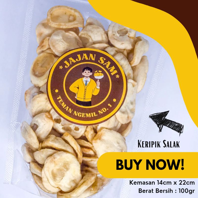 

KERIPIK SALAK 100gr | CAMILAN MURAH & ENAK | JAJAN SAM