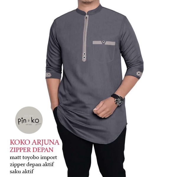 PIK - Koko Kurta Arjuna S, M, L, XL, XXL, 3XL / KOKO TERBARU 2021/ BAJU KOKO PRIA JUMBO/ BAJU MUSLIM PRIA/ KOKO MURAH