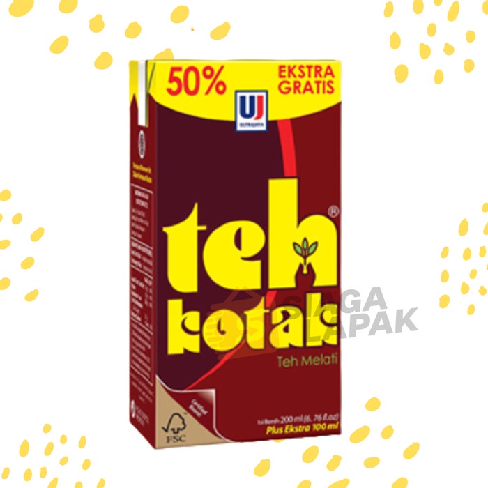 Teh Kotak Melati 200ml Ekstra 100ml Ultra Jaya