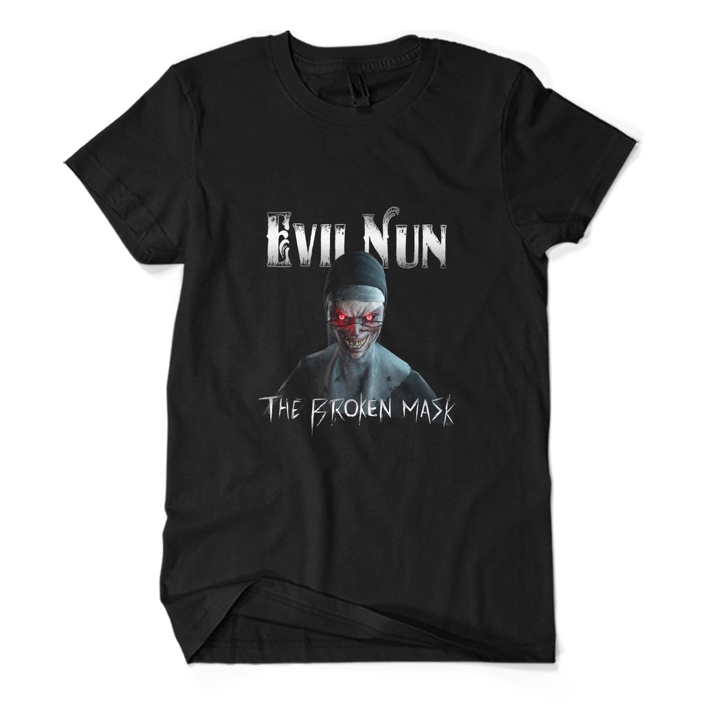 Baju Kaos Pria TITAN EVIL NUN THE BROKEN MASK Horor Game KAOS KAGE