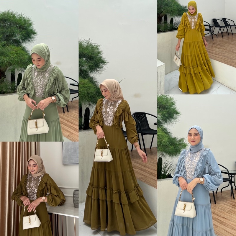 FAIRY DRESS MIX BRUKAT TILLE BUSUI FRIENDLY WUDHU FRIENDLY