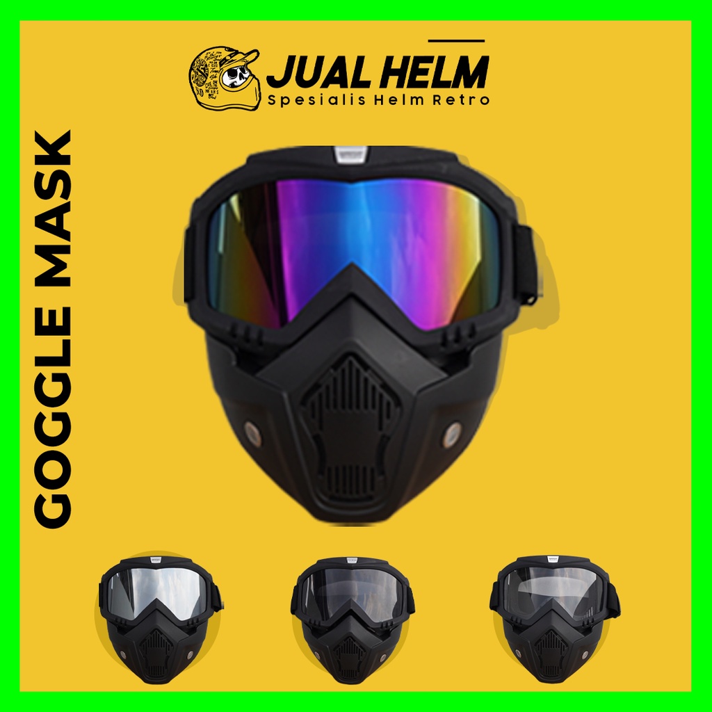 Goggle Mask Doff (Goggle Masker / Kacamata Goggle / Paintball / Airsoftgun / Helm)