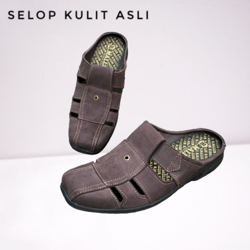 sepatu sandal pria/ selop kulit pria/ sandal sepatu santai