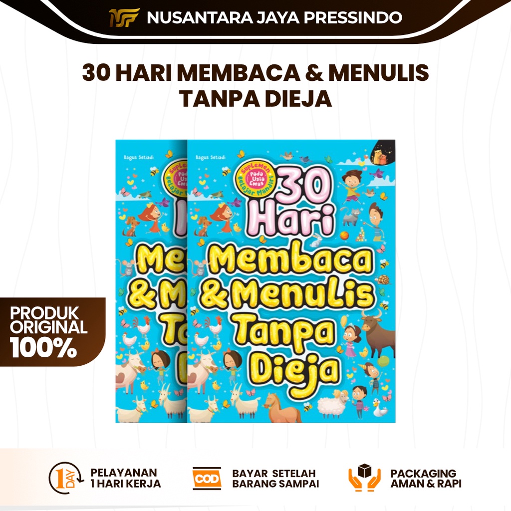 Jual BUKU 30 HARI MEMBACA DAN MENULIS TANPA DIEJA Penerbit Pustaka ...