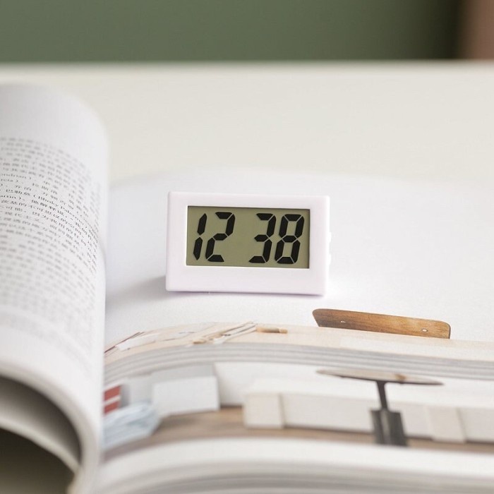 Jual Jam Digital Lcd Mini Aesthetic Estetik Jam Meja Portable Cute