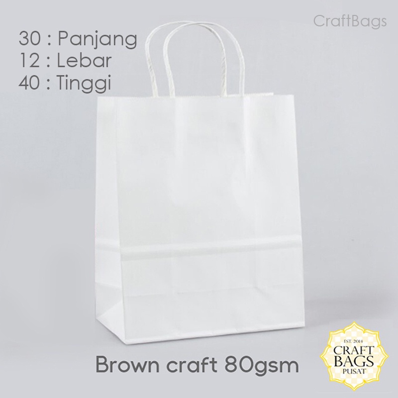 Jual Paper Bag Mini Warna Putih X X Cm Paper Bag Kado Souvenir