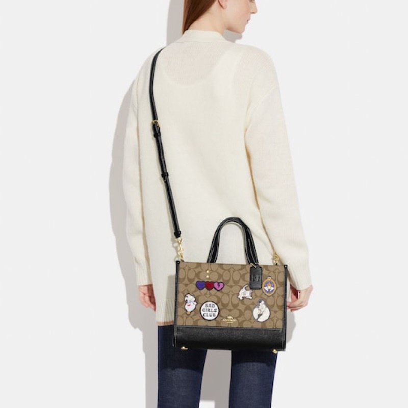 Coach Disney X Coach Dempsey Caryall In Signature Canvas With Patches (CC873)