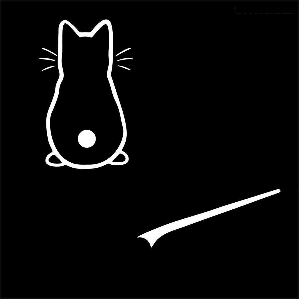 [Dekorasi] Stiker Stiker Decal Body Mobil Bentuk Kartun Kucing Lucu Untuk Mobil