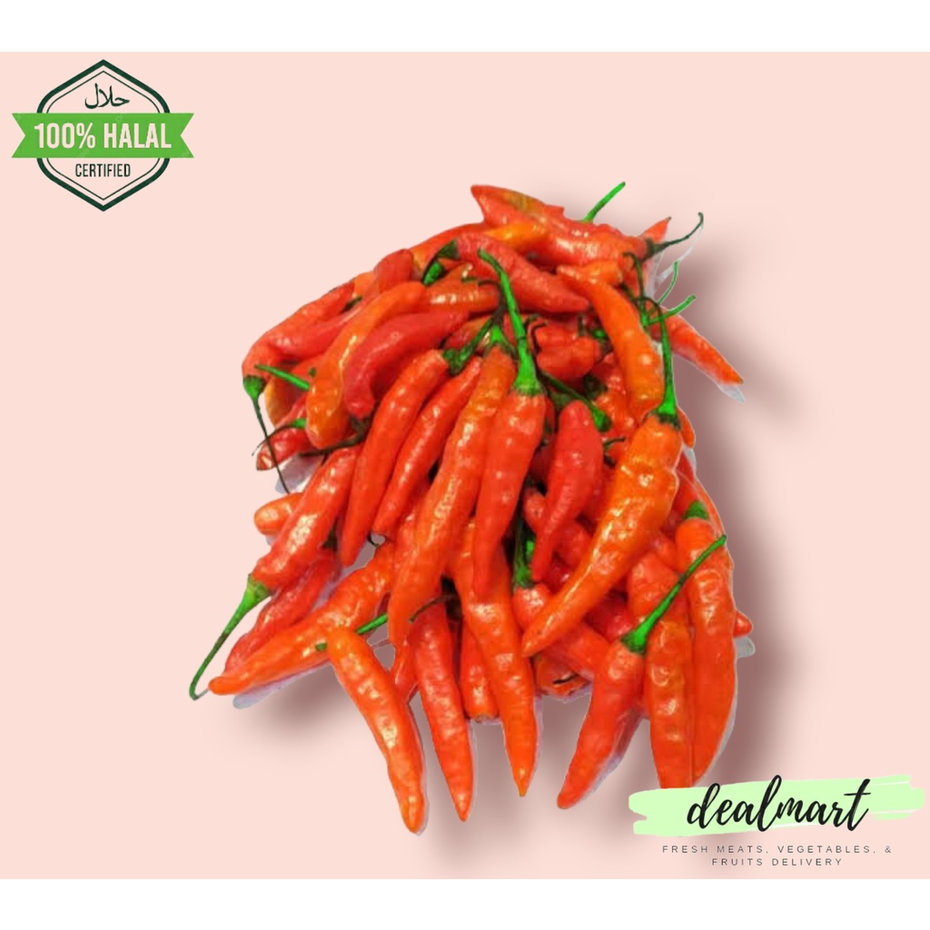 

Cabai Rawit Merah Segar 250 Gram