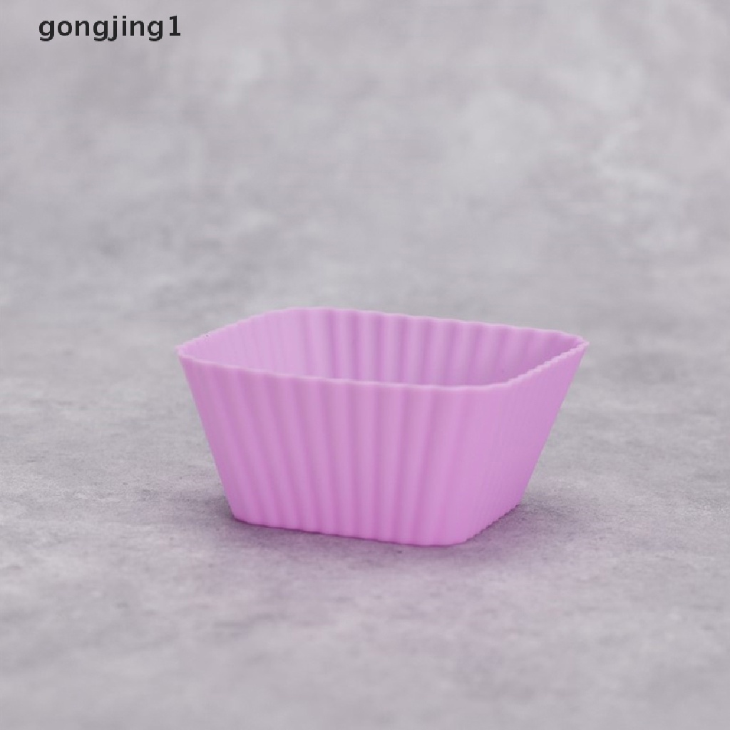 Ggg 6 Pcs Multi-Warna Silikon Cup Cake muffin Cupcake Liners Mold Cetakan Kue Alat Cetakan ID