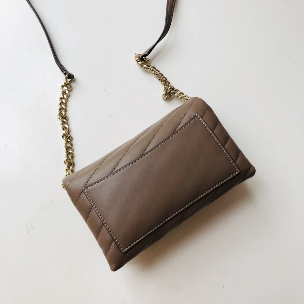 [Instant/Same Day]TB Original 318093 Kira Chevron Chain Bag Sheepskin Crossbody Bag Shoulder Bag