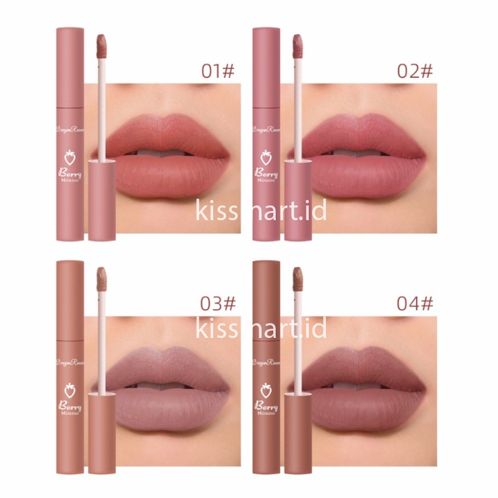 DRAGON RANEE Lip Glaze Berry Mousse Matte Lipstik Lipgloss TD001