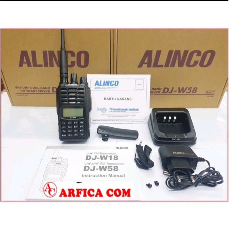HT ALINCO DJ-W58 WATERPROOF GARANSI ALINCO W 58 RADIO HT ALINCO