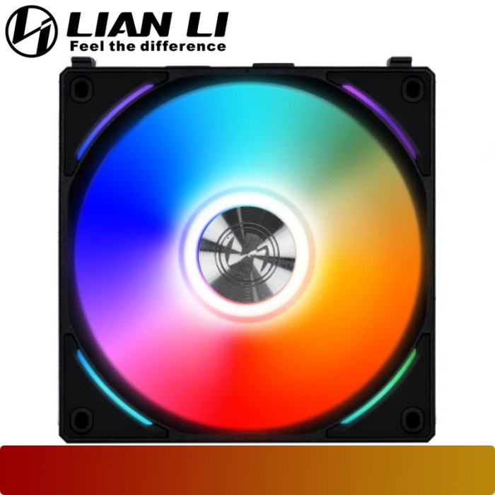 LIAN LI UNI FAN AL120 RGB 3 PACK | Revolutionized Daisy-Chain ARGB Fan - Black