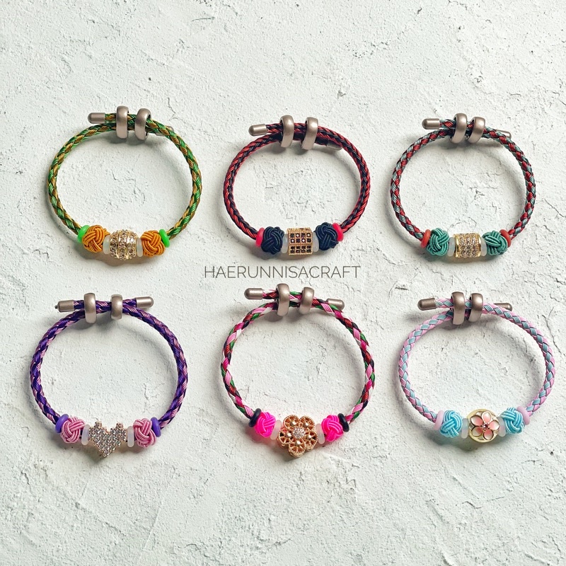 Gelang Anak Bayi Laki dan Perempuan Tali Kawat Waterproof Anti Air Serut dan Aneka Liontin