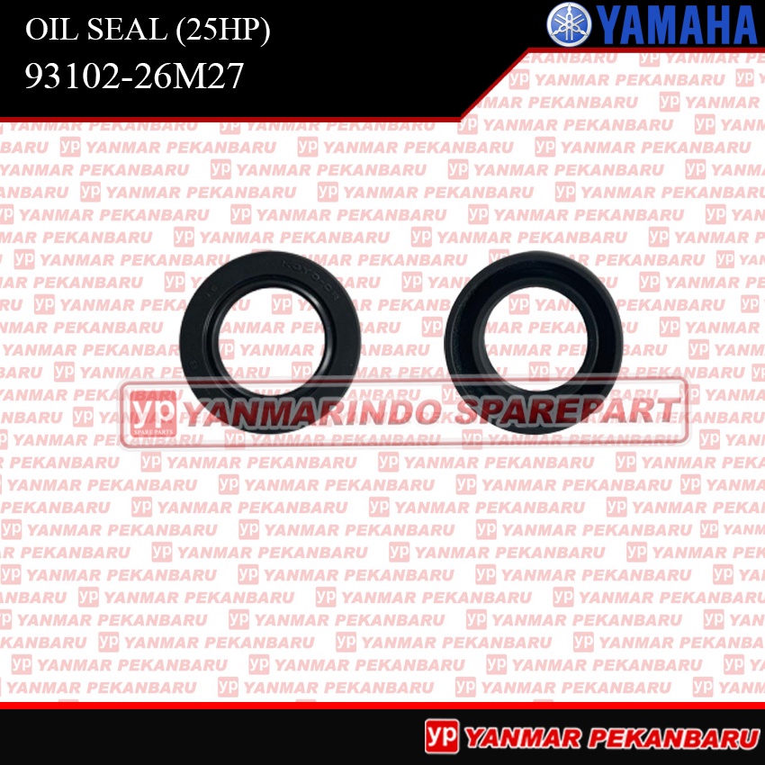 25HP OIL SEAL (6J8) 93102-26M27 MESIN TEMPEL YAMAHA SPEED BOAT 25PK ORIGINAL ASLI