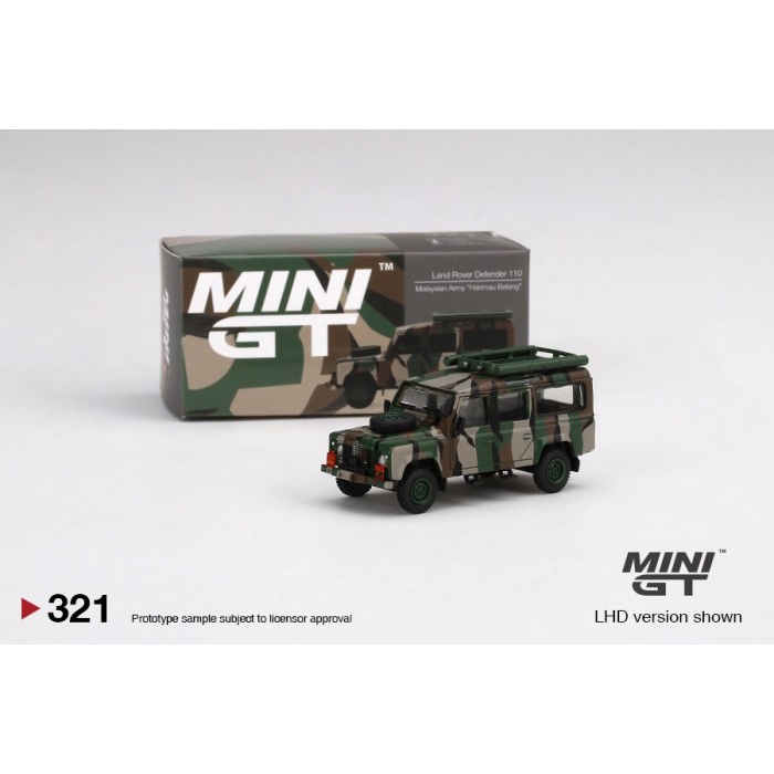 Diecast MiniGT Land Rover Defender 110 Malaysian Army