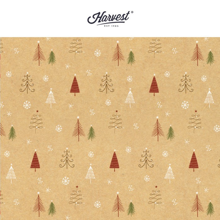 

BUY 3 GET 4 Kertas Kado Natal Harvest Xmas Shining - Trees
