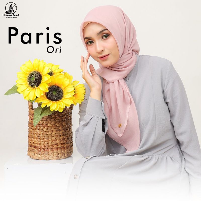 Umama Scarf Hijab Segiempat Paris Ori Pastel Series Plat/ Metal Logo