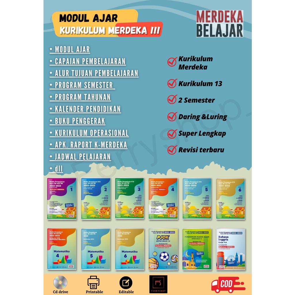 Jual CD RPP KURIKULUM MERDEKA 1-6 SD/MI REVISI TERBARU | Shopee Indonesia