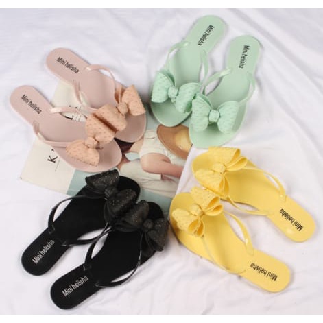 Sandal Sendal Jelly Wanita Fashion Dewasa Model pita Ribbon