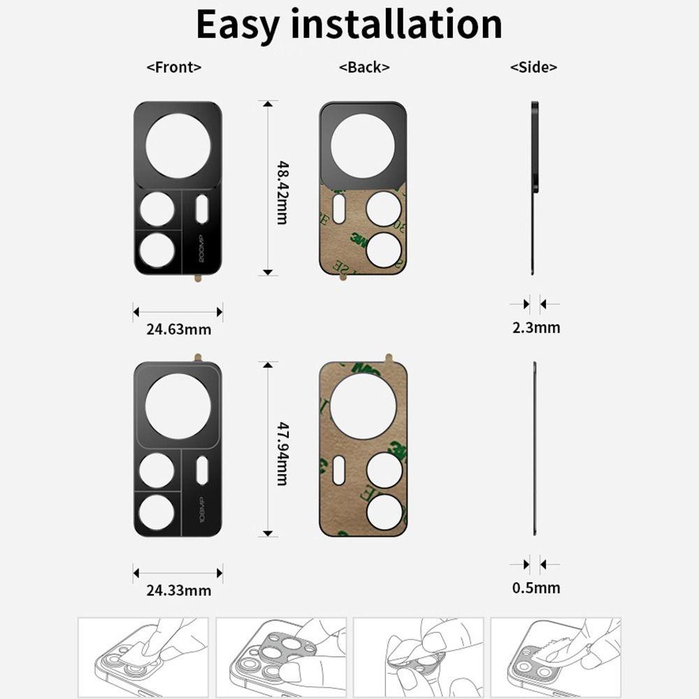 Top Metal Lens Cover Bumper Metal Ring Belakang Pelindung Kamera