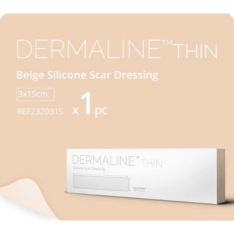 Dermaline Thin Perawatan keloid Silicone Scar sheet