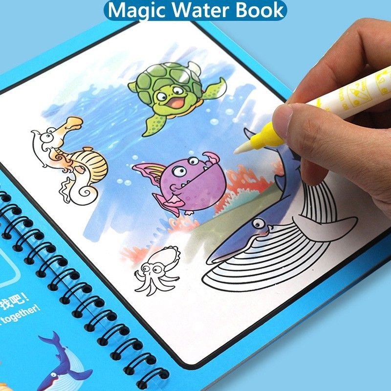 BUKU Gambar Magic Water Book Buku Anak ajaib Drawing WATER