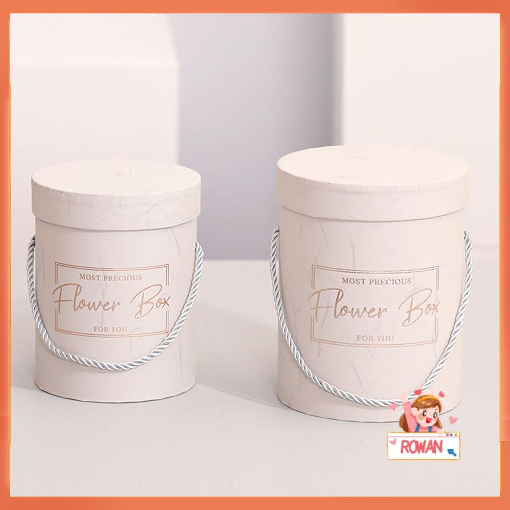 R-flower Round Flower Box Decor Storage Box Kotak Penyimpanan Paket Pernikahan