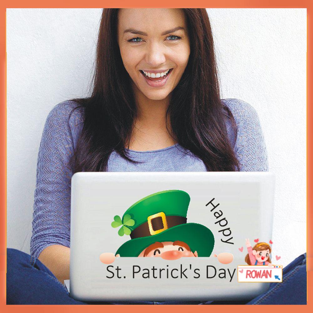 R-flower Stiker Hias Koper Happy St. Stiker Mobil Patrick's Day Laptop Ireland