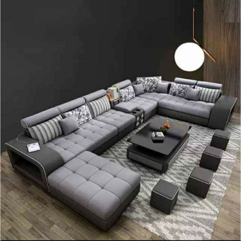 SOFA LETER U  / sofa beranak jumbo / sofa modern