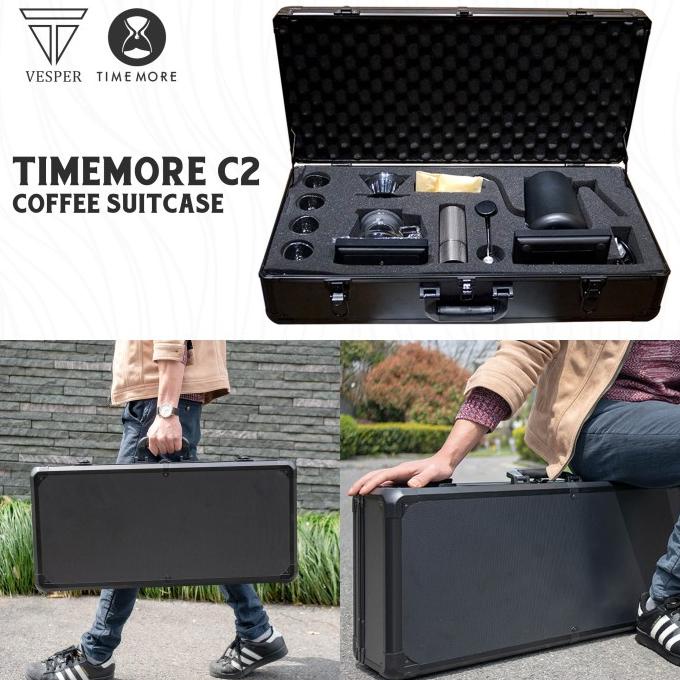 timemore coffee suitcase / paket lengkap alat kopi set portable travel stok ada terus