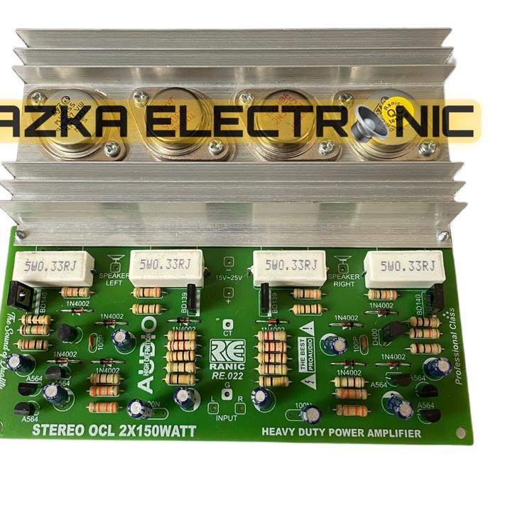 Booming Kit Power Amplifier OCL 150W Stereo TR Jengkol