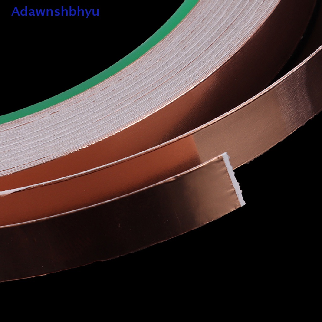 Adhyu 20M Double Side Conductive Copper Foil Tape Strip Perekat EMI Shielding Tape ID