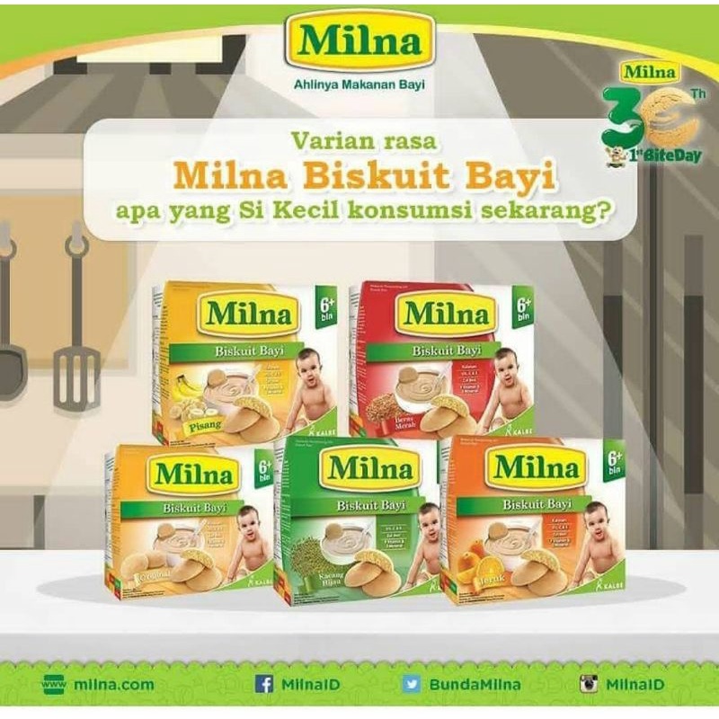 Milna Biskuit bayi 6+ / Snack bayi  enam bulan ke atasmilna